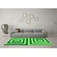 thumbnail image 3 of Ahgly Company Indoor Round Oriental Green Modern Area Rugs, 7' Round, 3 of 4