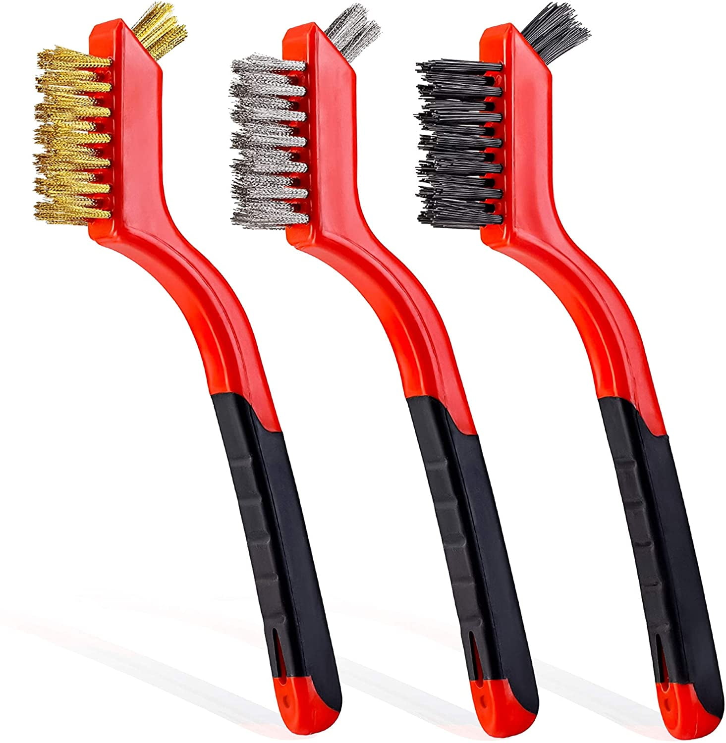 Remove Rush from Iron Pack of 3 Driver's Choice wire brush set of 3 pcs 2 