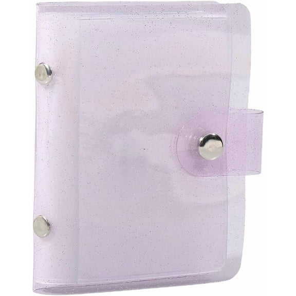 2 Pack 36 Pockets Instax Mini Photo Album Polaroid Picture Pockets PVC 4 x 3 Inch Rectangle Platinum Small Wallet Album Book Holder Cover for DIY