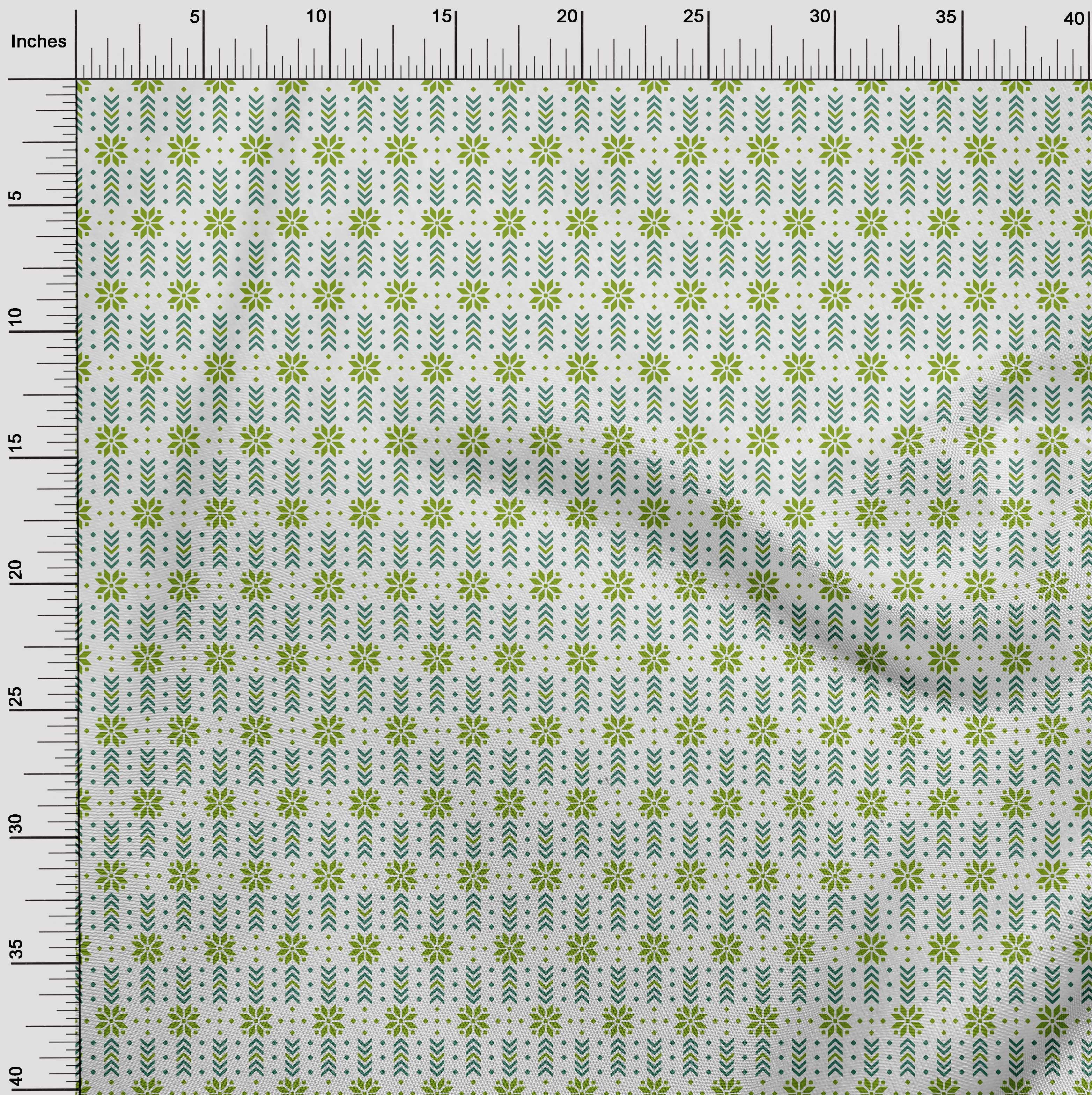 oneOone Velvet Green Fabric Christmas Quilting Supplies Print Sewing Fabric By The Yard 58 Inch Wide