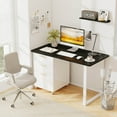 thumbnail image 2 of Costway 48" x 24" Universal Tabletop for Standard & Standing Desk Frame Black, 2 of 10