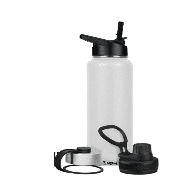 Termo Bloosom para Café Y Agua 3 Tapas 32 Oz 950 Ml Blanco