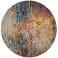 thumbnail image 2 of Nourison Celestial Abstract Multicolor 7'10" x ROUND Area Rug, (8 Round), 2 of 8