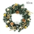 thumbnail image 2 of 25cm/30cm/40cm Christmas Wreath With Battery Powered LED Light String Front Door Hanging Garland Holiday Home Decorations, 2 of 2
