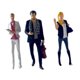 thumbnail image 2 of Figura de personas a escala 3x1/64, figuras de Diorama, decoración de escritorio, coleccionables, figuras de Diorama en miniatura para decoración de negro, 2 of 8