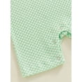 thumbnail image 6 of Bagilaanoe Newborn Baby Girl Boys Summer Jumpsuit Shorts Plaid Short Sleeve Bodysuit 3M 6M 12M 18M Infant Casual One Piece Romper, 6 of 8