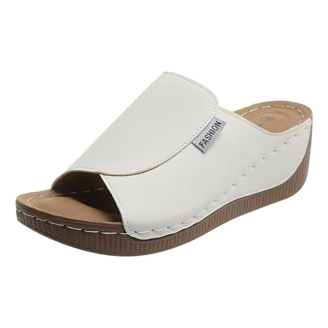 Sandales d'Été Bling pour Femmes avec Strass, T-Strap, à Enfiler, Plates, Décontractées, Confortables pour la Plage