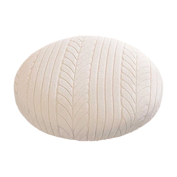 Bar Stool Cushion 12-14 Inch Soft Round Seat Cushions Non Slip Round Bar Cushions Chair Pad Washable Bar Stool Covers with Elastic Bottom (White)