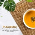 thumbnail image 5 of 2 pcs Table Mats Non Slip Rattan Placemats Dining Table Heat Resistant Woven Place Mats Insulation Heat Resistant Mats, 5 of 5