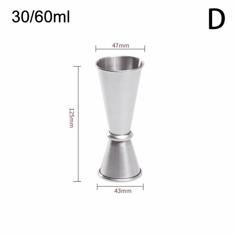 QIFEI 1Pc Double Cocktail Jigger Japanese Style Stainless Steel