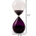 thumbnail image 5 of 60 Min. Purple & Clear Glass Sand Timer w/ Purple Sand, 5 of 5
