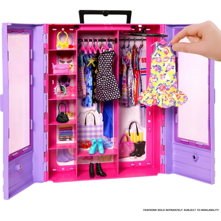 Barbie Fashionistas Ultimate Closet Hangars, Purple with Fold