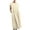 Womens Dresses-Beige, variant on Homenesgenics Plus Size Dresses for Women Spring Summer 2025 Women's Fashion Solid Sleeveless Round-neck Retro Long Dress/Beige