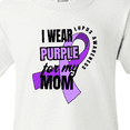 thumbnail image 4 of Inktastic I Wear Purple For My Mom Lupus Awareness Youth T-Shirt, 4 of 5