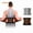 Black orange, variant on Adjustable Breathable Lumbar Back Brace Waist Belt with Memory Support Plates and Compression