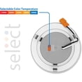 thumbnail image 6 of NICOR Lighting DLR4607120SBK DLR4(v6) 4-inch Black Selectable Recessed LED Downlight, 6 of 9