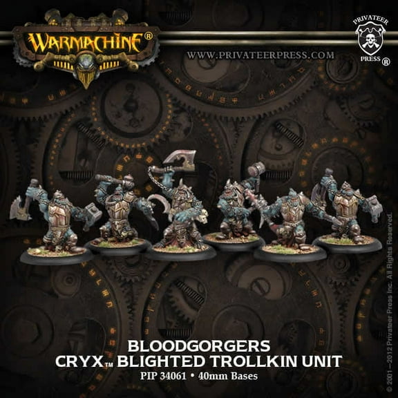 Trollkin Bloodgorgers Unit Cryx Warmachine Miniatures Game Privateer Press