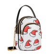 thumbnail image 7 of FORMRS Crossbody Bag for Women Quilted Travel Shoulder Cell Phone Purse with Chain Strap Handbag, Santa Hats Pattern, 7 of 7