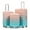 Blue+Pink, variant on 20"/24"/28" 3 pcs/set in PC Spinner Wheel Luggage, Carry on Suitcase, With Gradient Color and Combination Lock