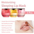thumbnail image 3 of MODANU 3 Pcs Bee Lip Balm Honey Pot, Honey & Strawberry & Watermelon Mask Overnight Propolis Moisturizing Lip Balm with Stick, Hydrating Repair Lip Sleeping Mask, Prevention Dry and Cracked, 3 of 7