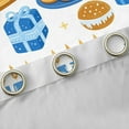 thumbnail image 4 of Feelyou Child Happy Hanukkah Black Out Curtains, Cartoon Menorah Dreidel Curtains Pack of 2 (42x63 Each), Farmhouse Holiday Bedroom Curtains, Living Room Curtains Decor, 4 of 6