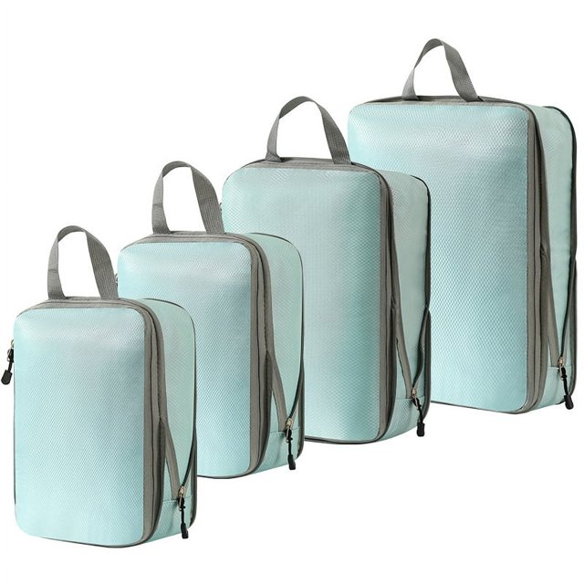 Bolsa de almacenamiento de viaje comprimida, juego de siete piezas, bolsa de almacenamiento de cosméticos de lavado digital, bolsa de viaje para ropa, zapatos y equipaje