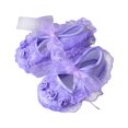 thumbnail image 4 of NOKIO Baby Girls Mary Jane Flats with Bowknot Flowers Princess Wedding Dress Ballet Shoes Non-Slip Toddler First Walkers Newborn Crib Shoes Baby Girls Soft Soled Princess Shoes, 4 of 6
