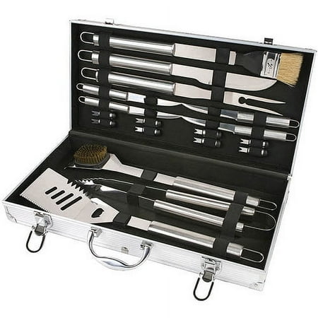 Chef's Basics Select 18pc Stainless Steel BBQ Set in Aluminum Case