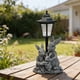 thumbnail image 1 of Estatua solar de conejo para jardín, escultura para exteriores, figura decorativa resistente a intemperie con luz para patio, jardín o terraza., 1 of 8