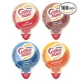 thumbnail image 2 of Coffee mate Liquid Creamer Singles Variety Pack, 100ct, 4 Flavors x 25 Each, Original, French Vanilla, Hazelnut and Vanilla Caramel + BestBonus4U Coffee Stirrer Spoon, 2 of 6