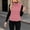 Pink women sleeveless fleece vest a1, variant on Bzdzmqm Womens Fleece Vest Full Zip Sleeveless Jacket Stand Collar Solid Cozy Warm Fall Winter Outdoor Work Daily Wear Outfits, Brown 2XL