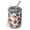 Brown Footballs On, variant on 12oz Coffee Tumblers Blue Soccer Themed Pattern Stainless Steel Vacuum Insulated Travel Tumbler Coffee Cups Mug with Lid and Straw with Cleaning Brush for Cold & Hot Drinks