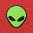 thumbnail image 2 of Dalix Alien Embroidered Fleece Crewneck Long Sleeve Sweatshirt Mens in Heather Red M Medium, 2 of 5