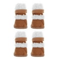 thumbnail image 1 of GOOHOCHY 2 pares de zapatos antideslizantes para mascotas Botas cálidas para perros Botas protectoras para patas al aire libre para cachorros, 1 of 8