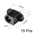 thumbnail image 2 of Unique Bargains DC-017 5.5mmx2.0mm DC Power Jack Socket 3 Pin Female Panel Mount Connector 15pcs, 2 of 4