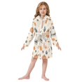 thumbnail image 6 of FORMRS Niños Bathrobe Unisex Hooded Robe Soft Plush Pajamas Sleepwear, Size 4-6T, Fall Books, 6 of 7