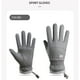 thumbnail image 3 of Windproof Fleece Driving Cycling Motorcycle Gloves Cold Weather Warm Lining Grip Steering Wheel Outdoor Sports Pair of 1, 3 of 8