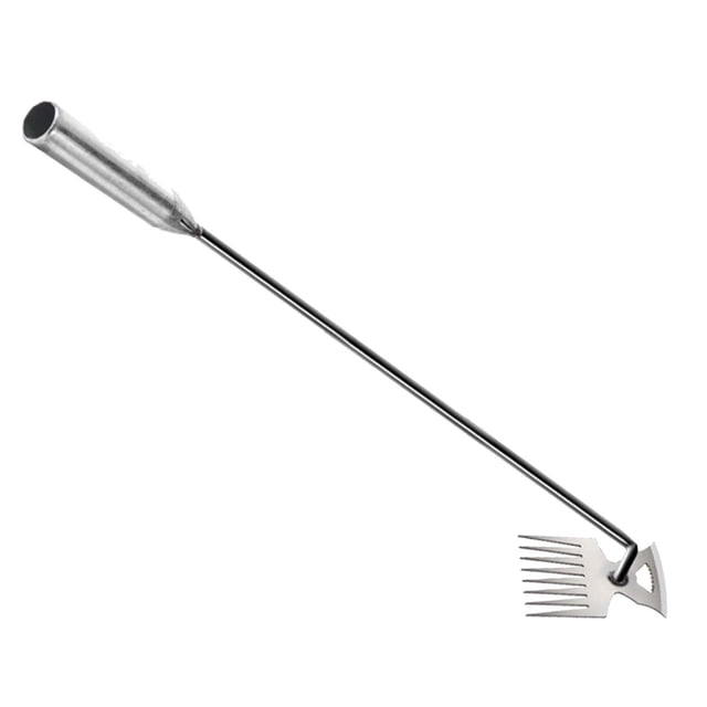 Extractor de , herramienta para quitar , Manual plateado, portátil, multifuncional, recogedor de , herramienta 73cm 8 Dientes