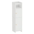 thumbnail image 4 of BEWISHOME Small Bathroom Storage Cabinet with 2 Doors, Narrow White Cabinet with Adjustable Shelves for Small Spaces, 4 of 10