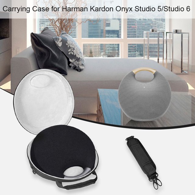TPU Hard Waterproof Carrying Case With Accessory Bag Hardshell Case Portable Storage Bag for Harman Kardon Onyx Studio 5/6/7/8 Black For Studio 6or5th