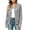 Gray, variant on Women’s Cardigans Lightweight Sweaters with Long Sleeve, Womens Button Down Knit Cardigan Front Sweaters, Women's Army Green,Size S-2XL