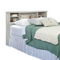 thumbnail image 5 of Pemberly Row Transitional Engineered Wood Full-Queen Bookcase Headboard in White, 5 of 10