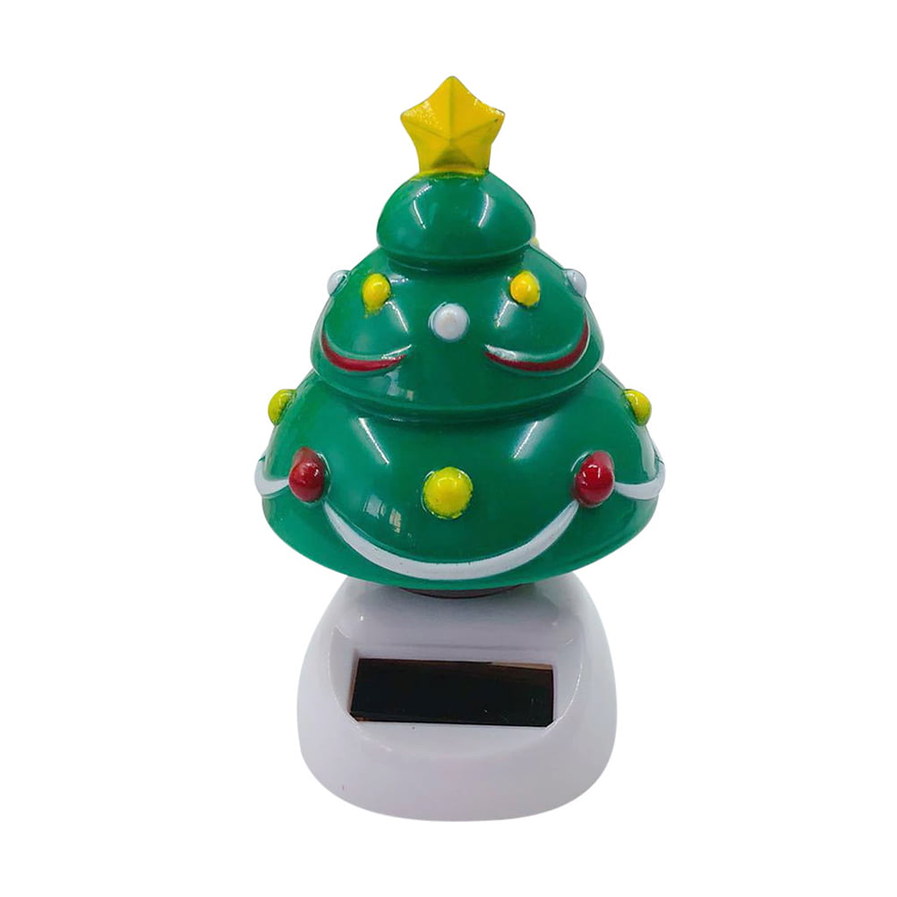 Amosfun Solar Dancing Toys Bobble Head Toy Christmas Snowman Dancing Figure Toy Car Dashboard Decorations Ornaments Christmas Party Supplies Favors 