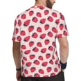 thumbnail image 2 of Wukai Strawberry Print Men's Short-Sleeved Mesh T-Shirt,Quick-Dry Short Sleeve Workout T-Shirt-X-Small, 2 of 8