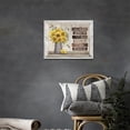 thumbnail image 2 of Farmhouse Kitchen Wall Art Rustic Sunflowers Hummingbirds Canvas Prints Painting Bless Inspirational Quotes Wall Decor Country Floral Framed Artwork for Dining Room Kitchen 16"x12", 2 of 6