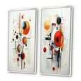 thumbnail image 3 of Designart "Colorful Suprematism Pure composition II" Abstract Suprematism Framed Wall Art Set Of 2 - Multi-Color Abstract Gallery Wall Frame Set For Home Decor, 3 of 6