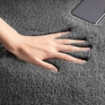 thumbnail image 3 of Grey 2x3 Feet Faux Rabbit Fur Fuzzy Soft Fluffy Plush Cozy Shaggy Area Rug, 3 of 4