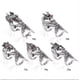 thumbnail image 1 of 5 piezas Punk Gothic Knuckle Full Finger Double Ring, Silver Armor Cool Rings Punk Rock Bisagra Anillo Anillos de evento para hombres y mujeres Disfraces de Halloween Cosplay Accesorios Joyas Regalos JAMW Sencillez, 1 of 5