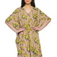 thumbnail image 4 of Moomaya Ladies Plus Size Kaftan Summer Wear Beach Coverup Kimono Caftan Dress - L-XL, 4 of 6