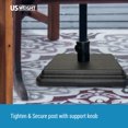 thumbnail image 6 of US Weight 40 Pound Umbrella Base Designed to be Used with a Patio Table (Black), 6 of 8